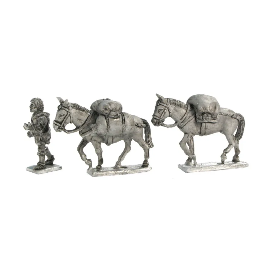 

Мулы Farmer Leading с мешками, Historical Miniatures - Medieval - Citizens (28mm) (Mirliton SG)