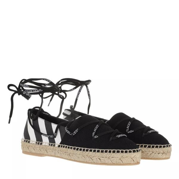 

Эспадрильи canvas laces flat espadrillas beige Off-White, черный