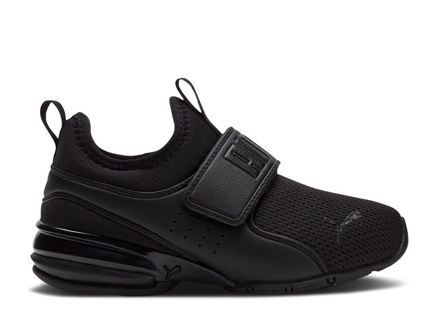 

Кроссовки Puma Axelion Slip-On Little Kid 'Triple Black', черный