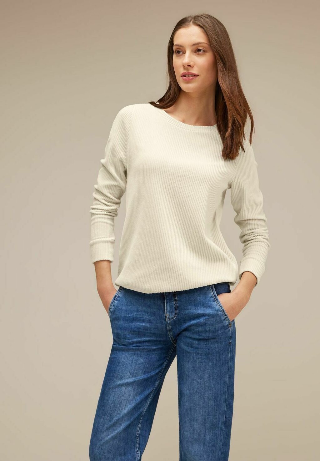 

Рубашка с длинным рукавом Street One, цвет beige