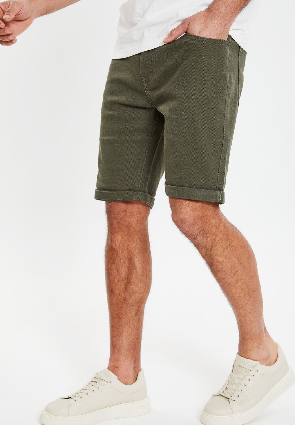 

Джинсовые шорты SANKY Threadbare, цвет khaki