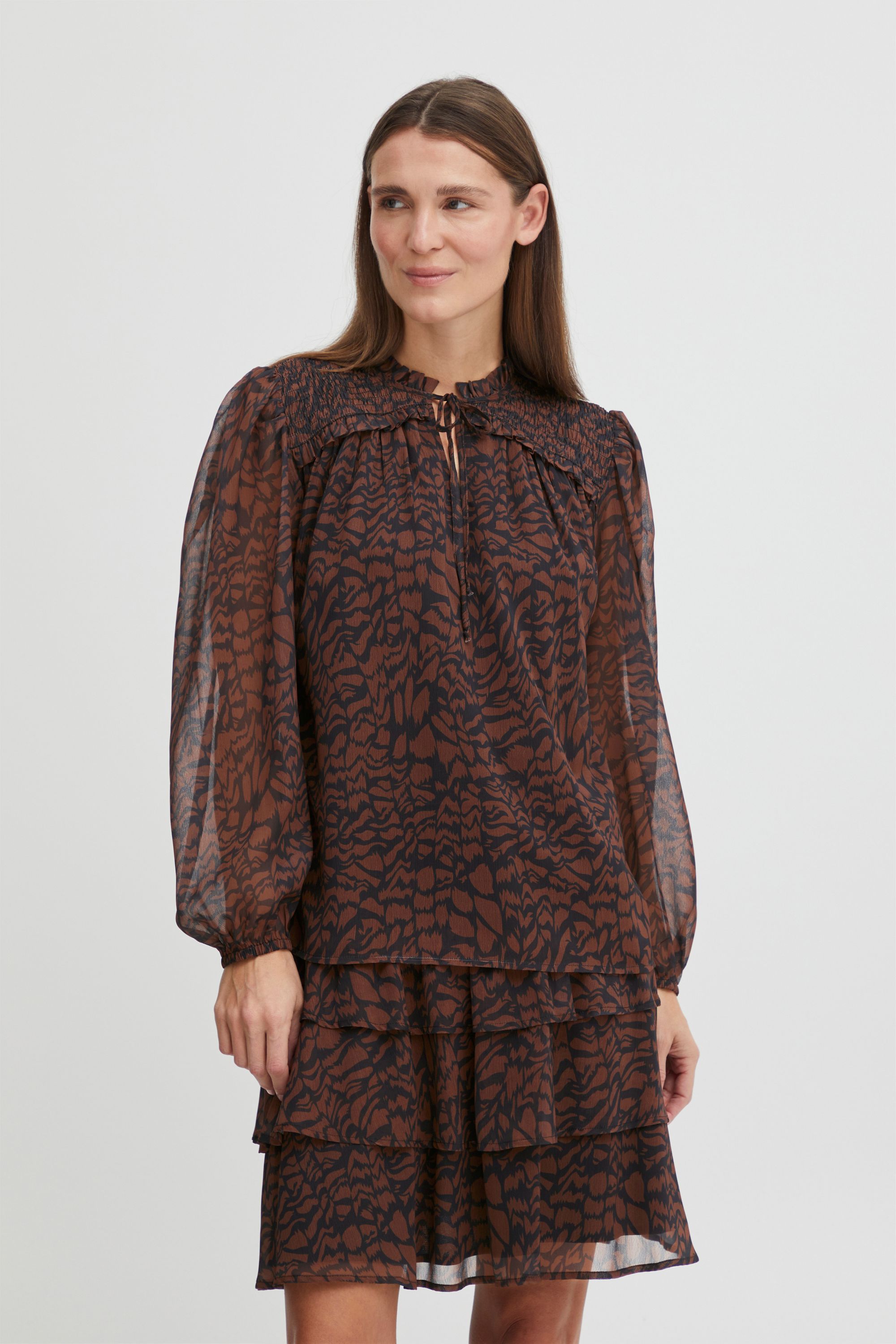 

Блуза b.young Rüschen BYHIMA BLOUSE, коричневый