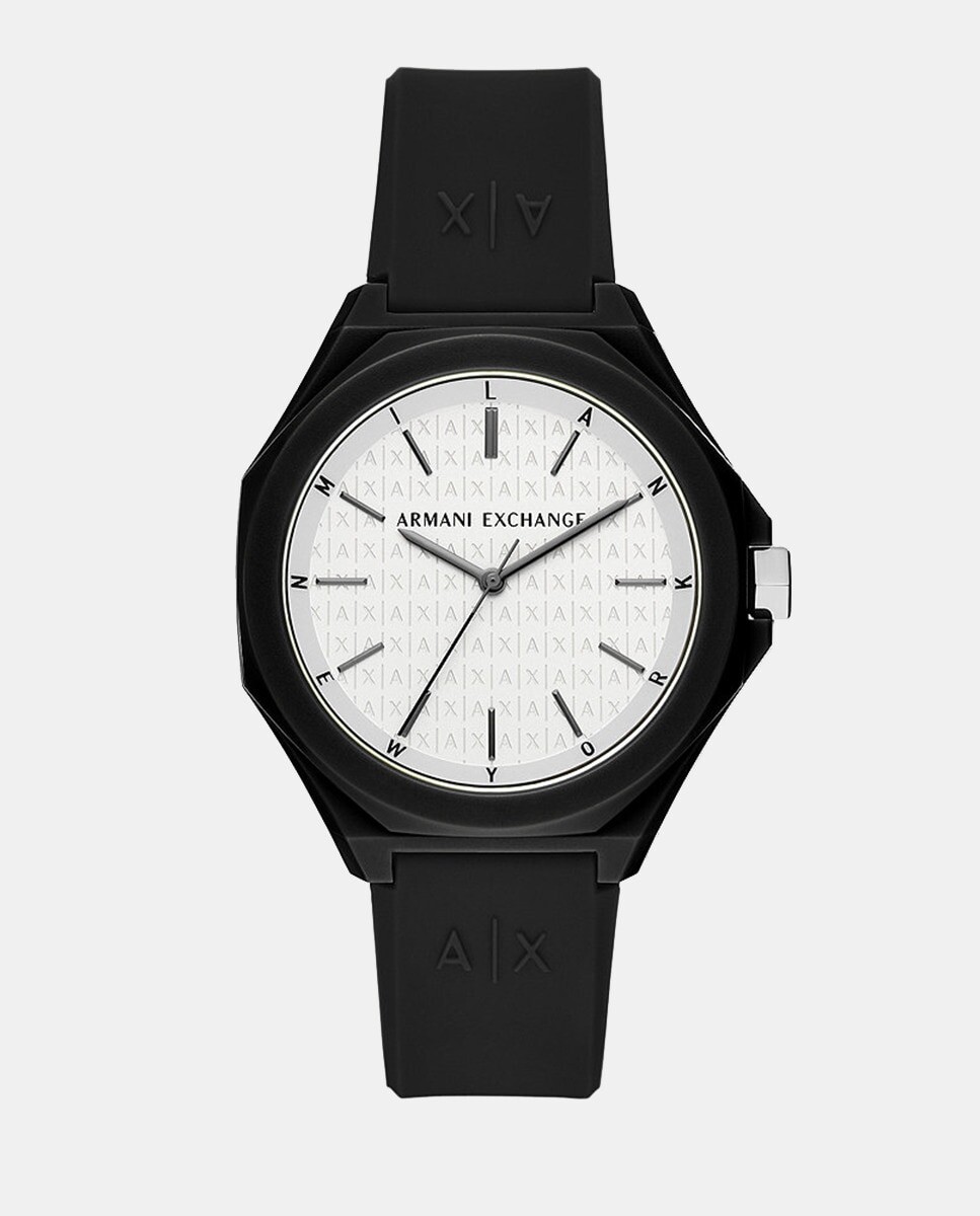 

AX4600 Черные силиконовые мужские часы Armani Exchange, черный