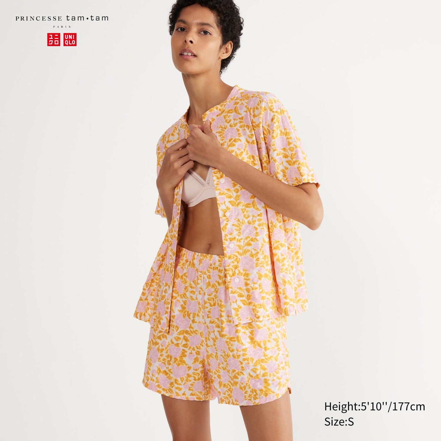 

Печатные пижамы UNIQLO, розовый