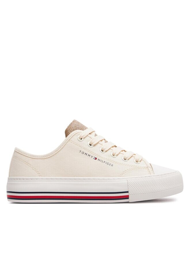

Тканевые кроссовки Low Cut Lace-Up Sneaker T3A9-33185-1687 Tommy Hilfiger, бежевый