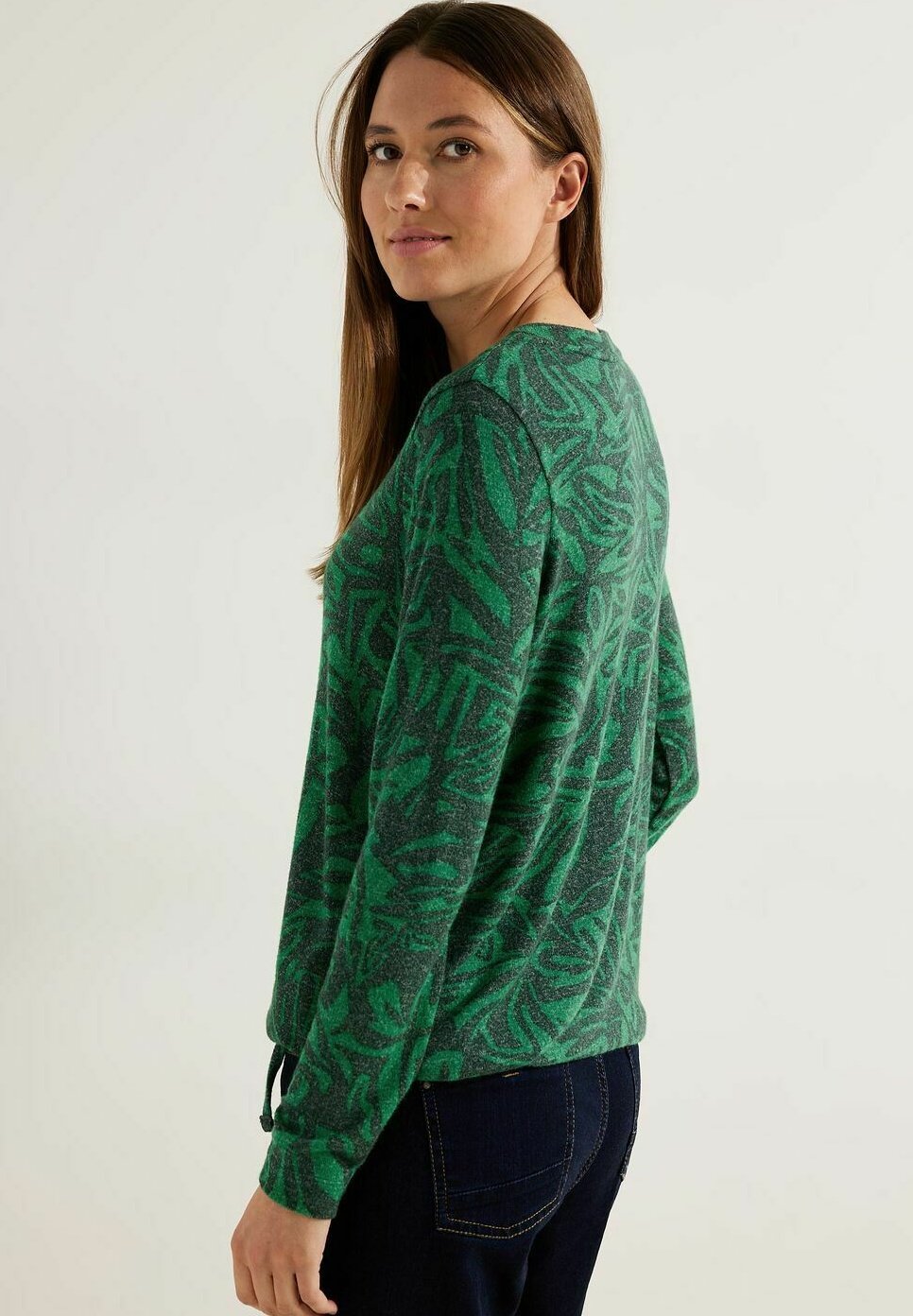 Рубашка с длинным рукавом MIT PRINT Cecil, цвет grün