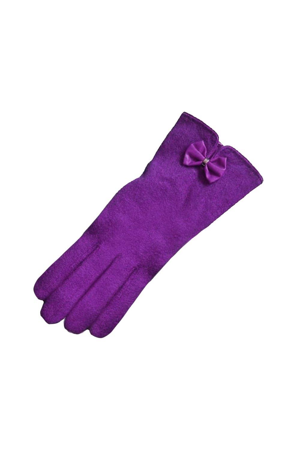 Geri Перчатки из смесовой шерсти Eastern Counties Leather, фиолетовый мягкие перчатки с шариками рандомные рабочие раздвижные митенки для детей бейсбольные перчатки мужские перчатки для малышей