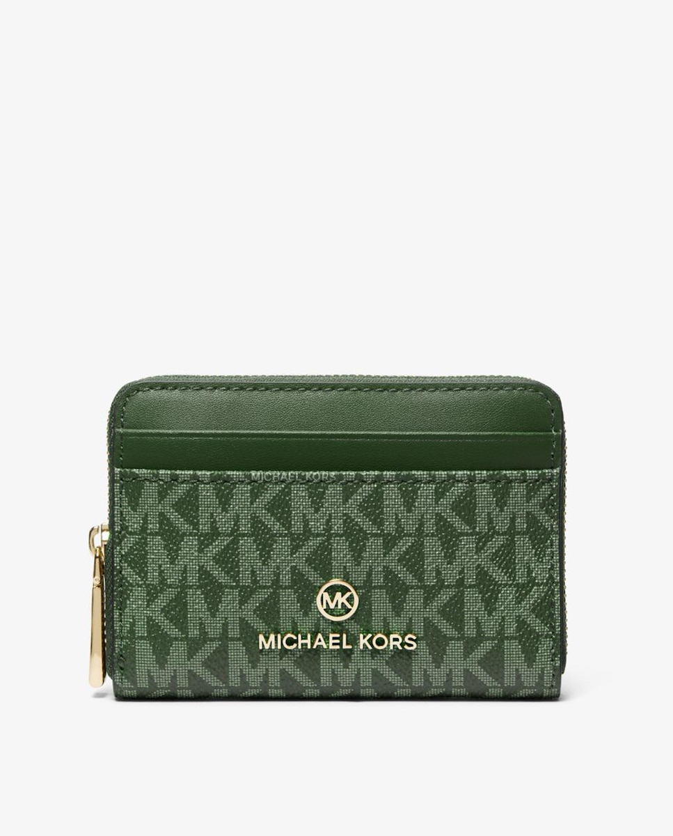 

Маленький зеленый женский кошелек с логотипами Michael Michael Kors, зеленый