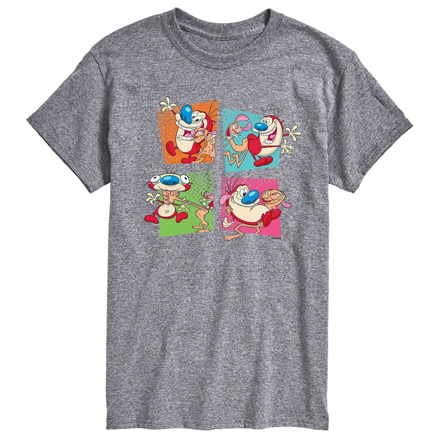 

Мужская футболка Ren & Stimpy с абстрактными рамками Licensed Character
