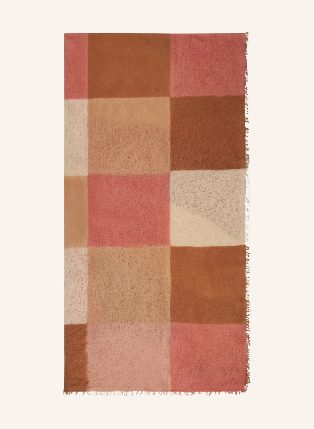 

Кашемировый шарф box MALA ALISHA, цвет ROSÉ/BEIGE/CAMEL