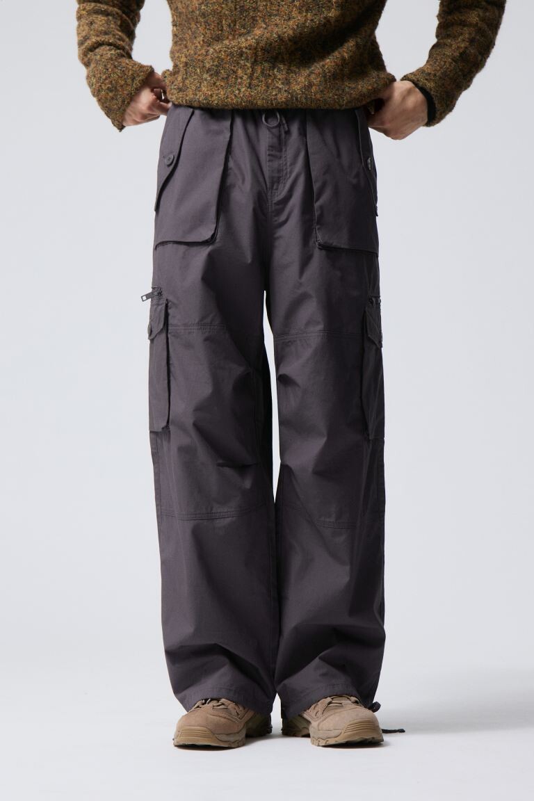 

Свободные брюки карго piper H&M, серый