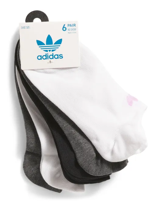 

6 пар носков C Originals Superlite No Show Adidas, белый/черный