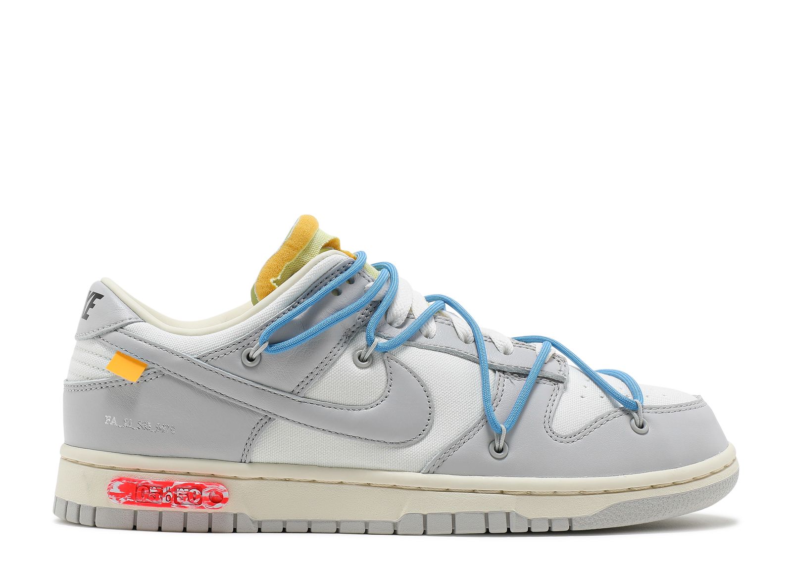 Кроссовки Nike Off-White X Dunk Low 'Lot 05 Of 50', белый