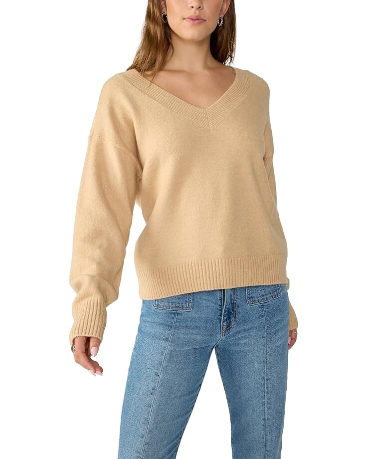 Свитер Sanctuary Easy Breezy V-Neck Pullover, цвет Roasted Cappuccino