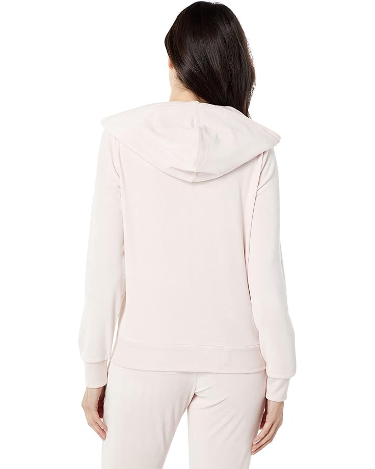 

Худи U.S. POLO ASSN. Velour Zip Hoodie, цвет Blush