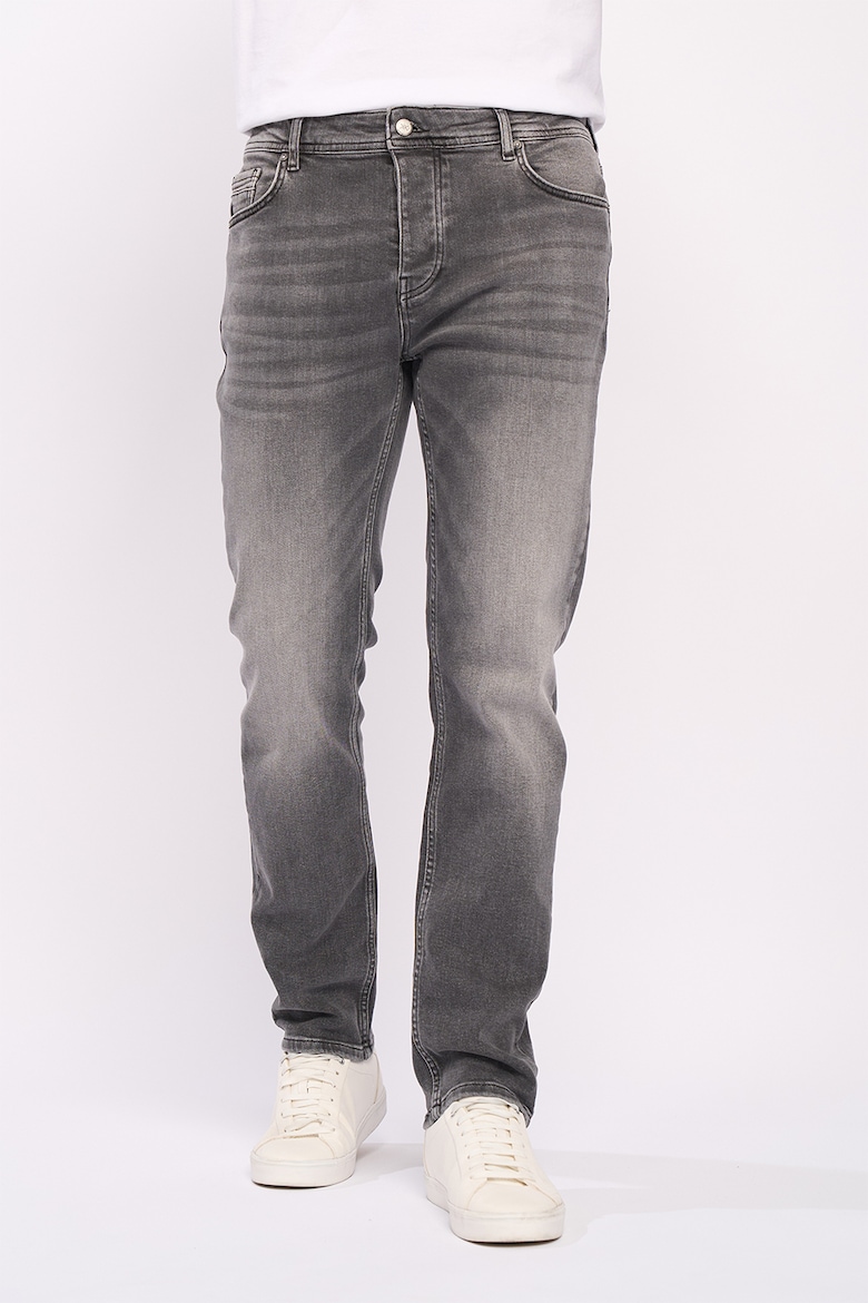 Узкие джинсы с пуговицами Kvl By Kenvelo, серый супертонкие джинсы kvl by kenvelo черный