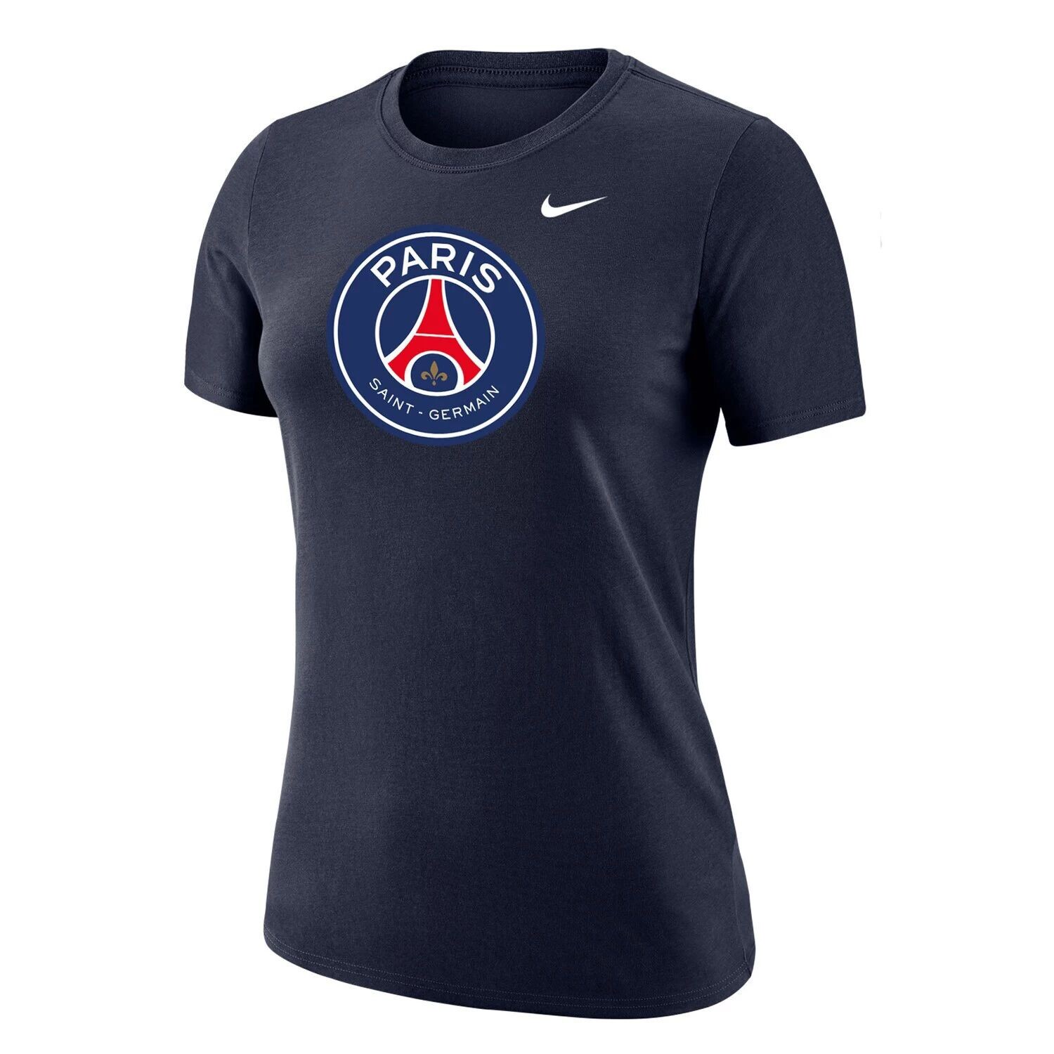 

Женская темно-синяя футболка Nike Paris Saint-Germain Club с гербом Nike