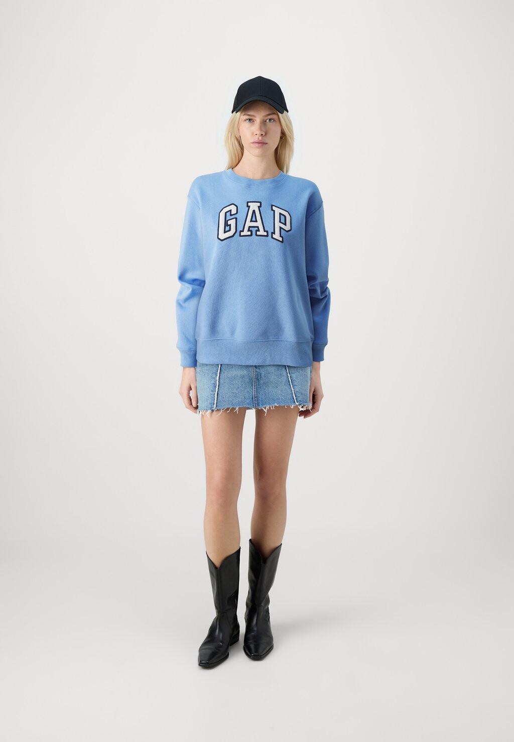 

Толстовка Heritage Crew GAP, рубашечная синяя