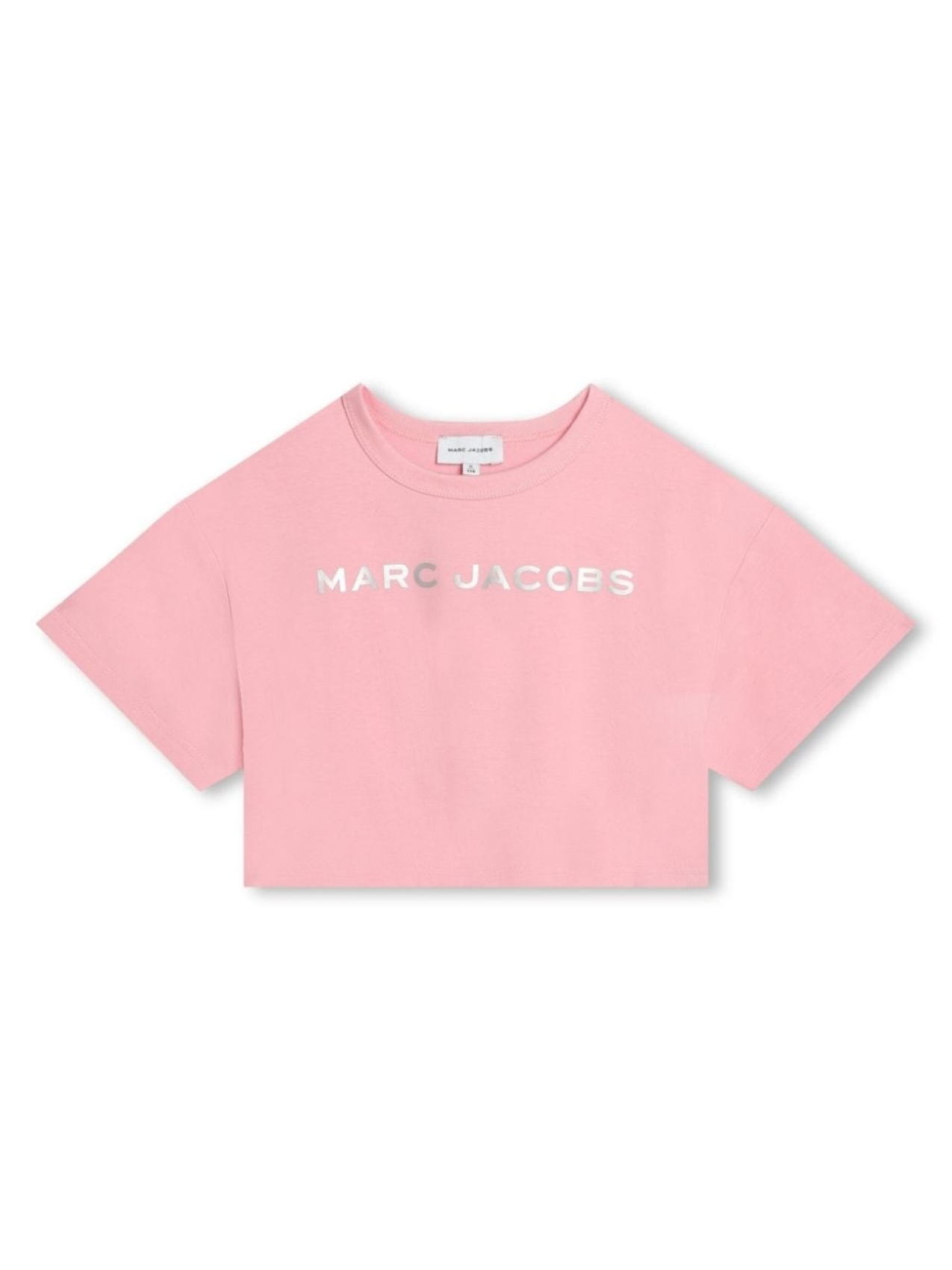 

Marc Jacobs Kids укороченная футболка с логотипом, розовый