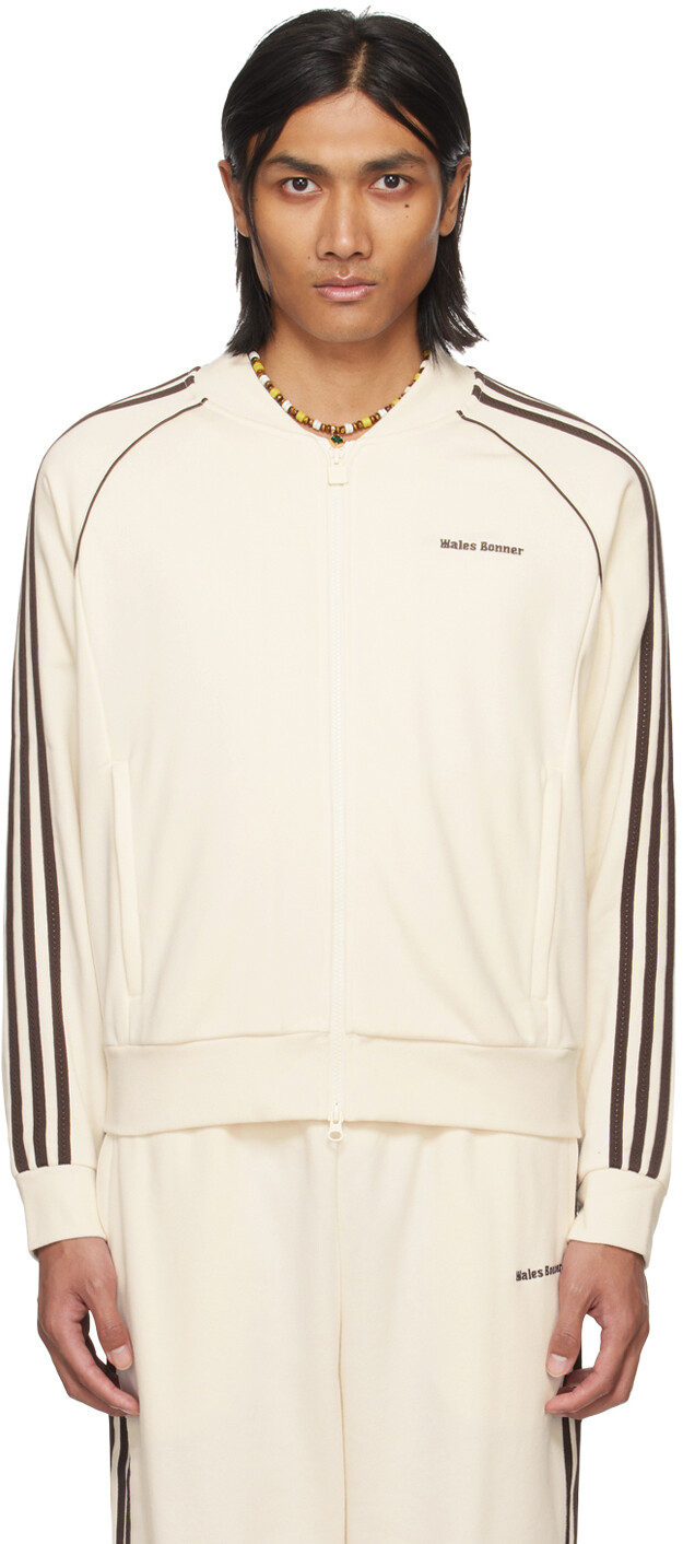 

Кремового цвета Спортивная куртка adidas Originals Edition Statement Wales Bonner, цвет Chalk white