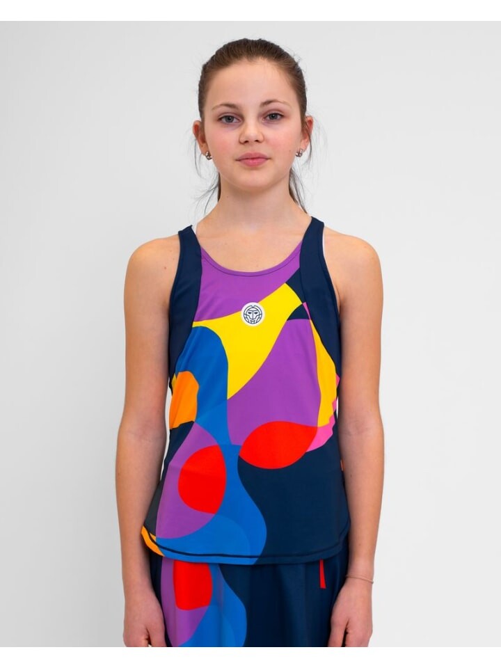 

Футболка BIDI BADU Twiggy Junior Tank, цвет dunkelblau/bunt