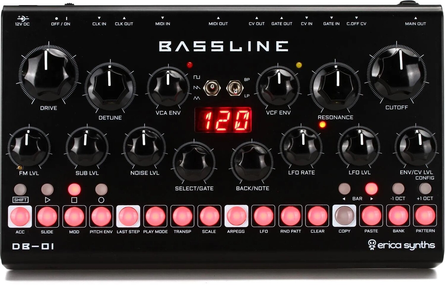 

Настольный басовый синтезатор Erica Synths Bassline DB-01