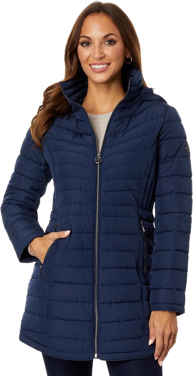 

Куртка Zip Front Stretch Lightweight M425486C67 MICHAEL Michael Kors, цвет Midnight Blue