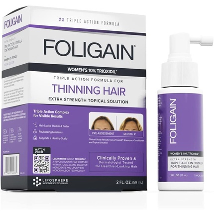 Средство для восстановления роста женских волос с 10% триоксидилом, Foligain