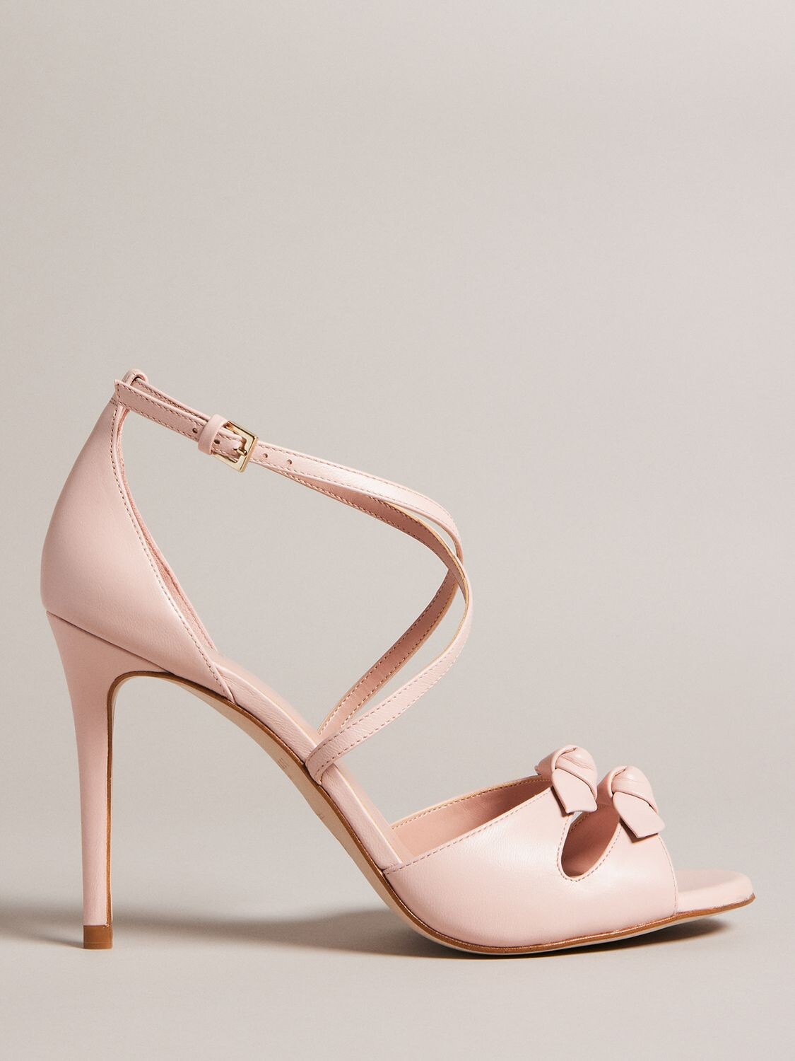 

Сандалии на шпильке с бантом Ted Baker Bicci, темно-розовые