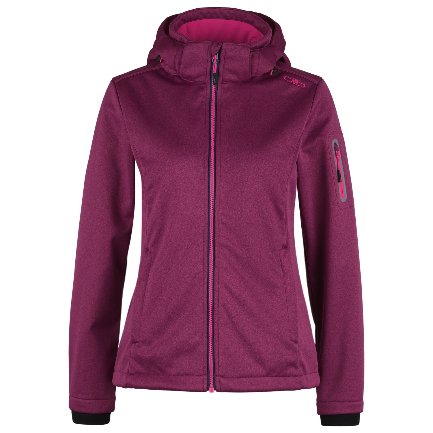 

Куртка из софтшелла Cmp Women's Zip Hood Melange Softshell, цвет Fuxia Melange