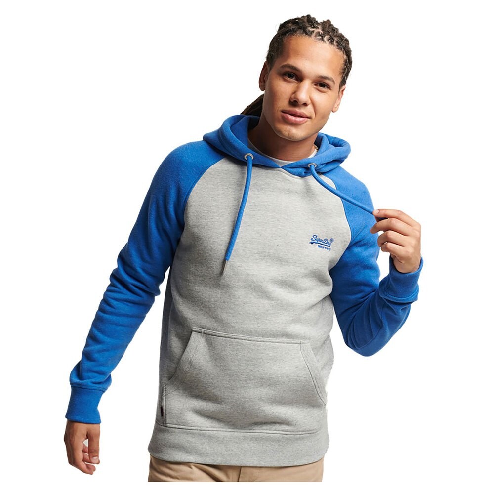 

Худи Superdry Vintage Logo Emb Baseball, серый
