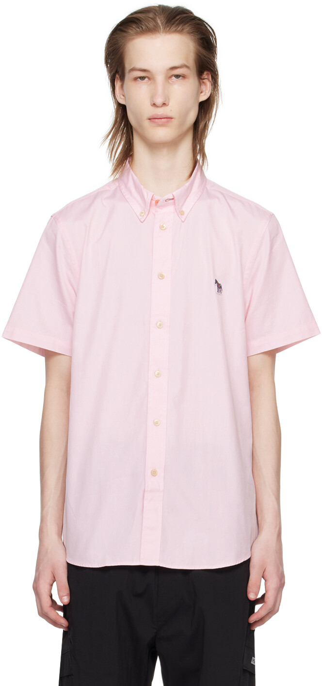 

Розовая рубашка с зеброй Ps By Paul Smith