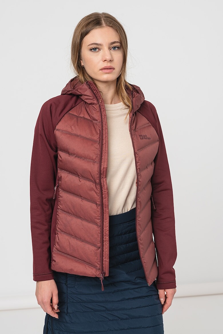 

Походная куртка Tasman с пухом Jack Wolfskin, бургундия