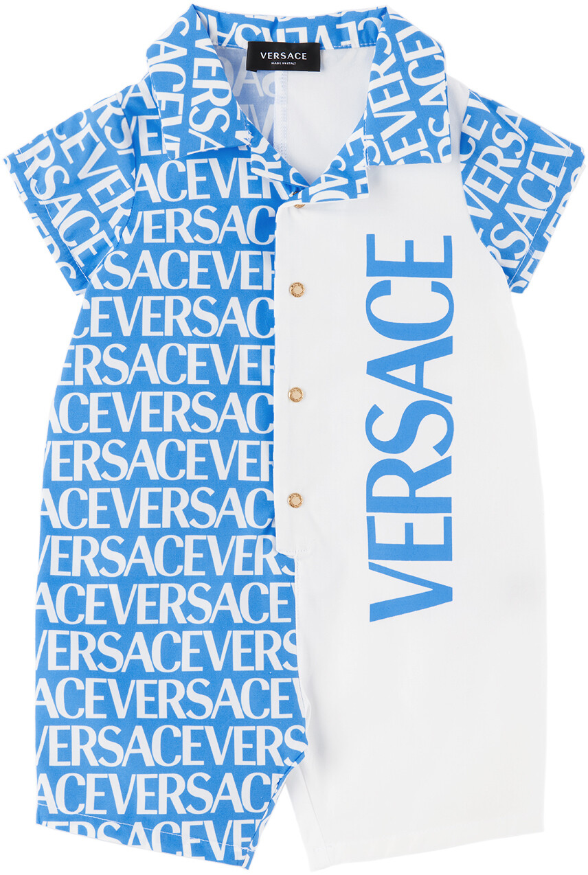 

Голубо-белый комбинезон по всей длине Azzuro/Bianco Versace