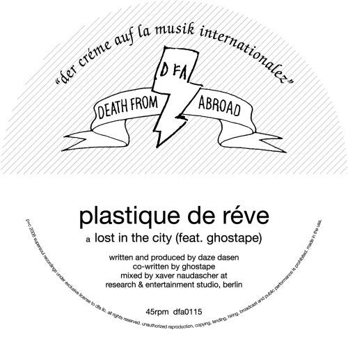 

Сингл 12" Plastique De Reve: Lost In The City