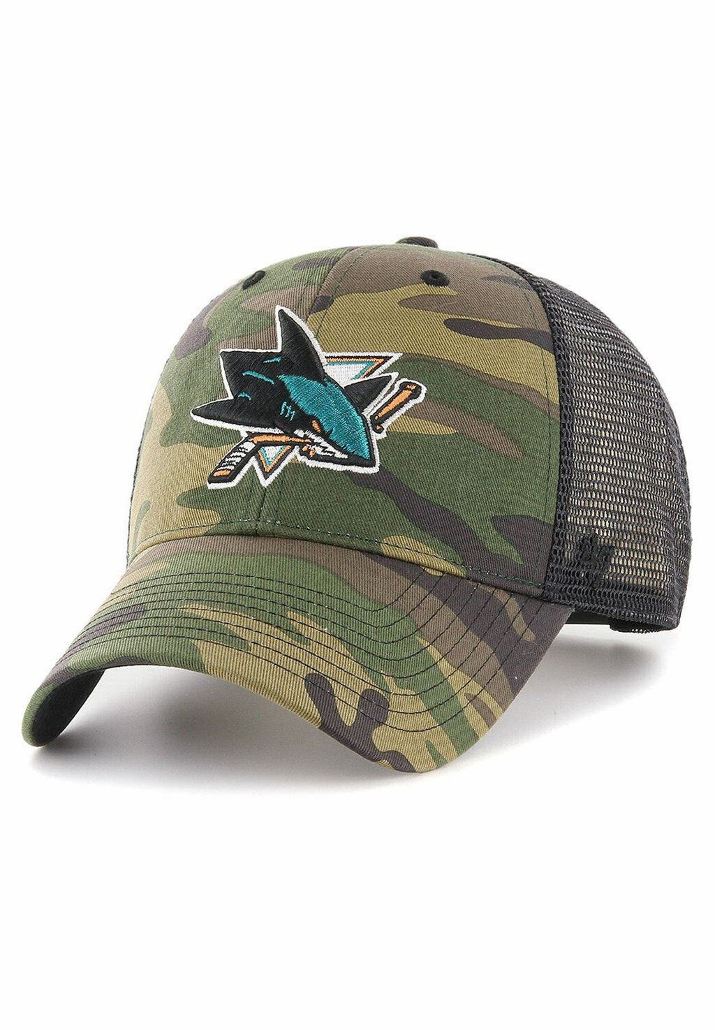 

Бейсболка CAMO BRANSON TRUCKER SNAPBACK SAN JOSE SHARKS C '47, цвет green