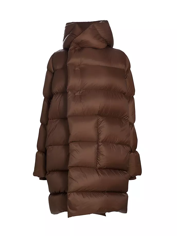 

Пальто с капюшоном Rick Owens, коричневый