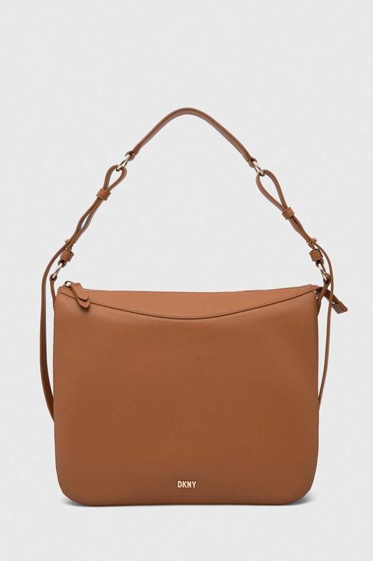 Кожаная сумочка Дкны DKNY, коричневый