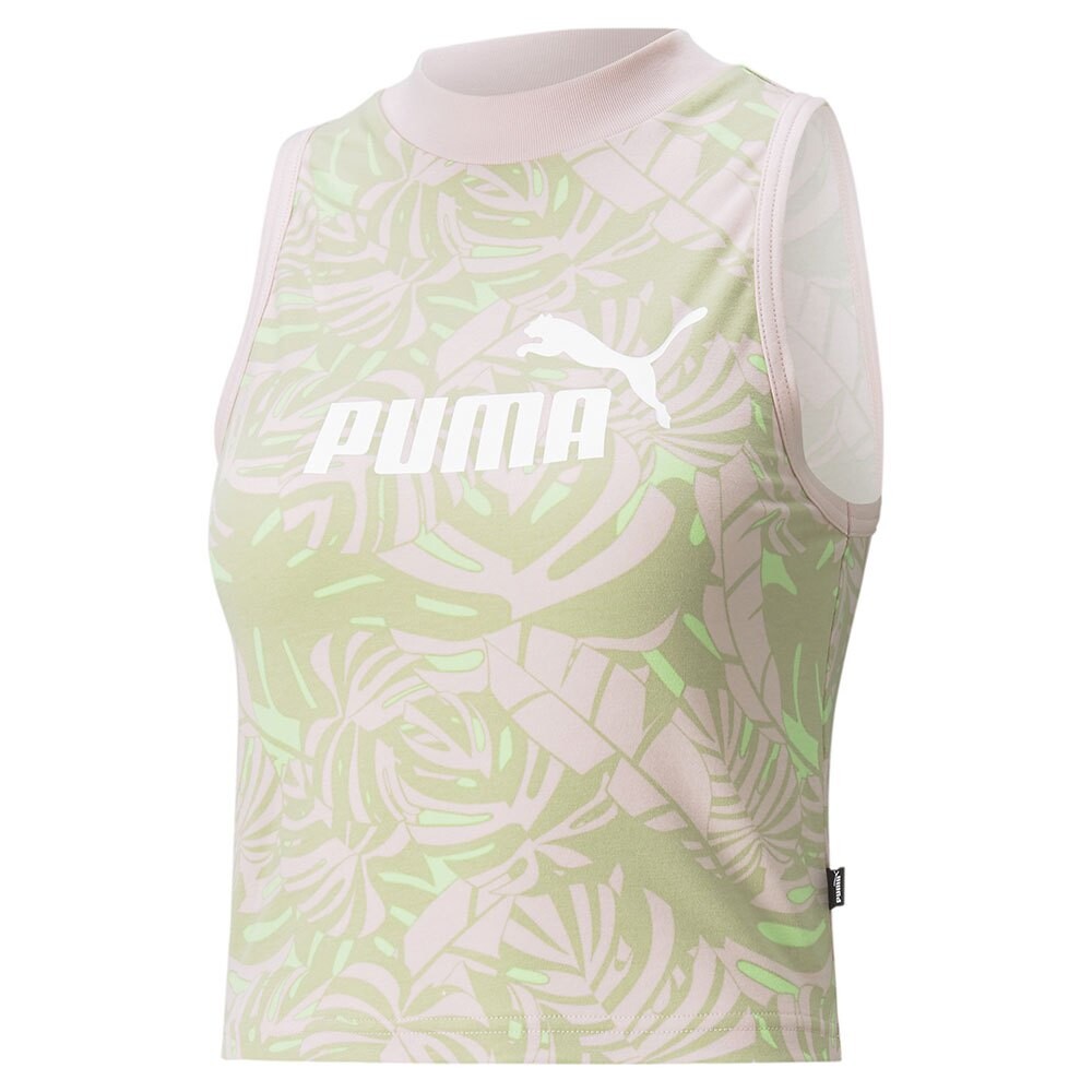

Футболка без рукавов Puma Floral Vibes Aop High Neck, розовый