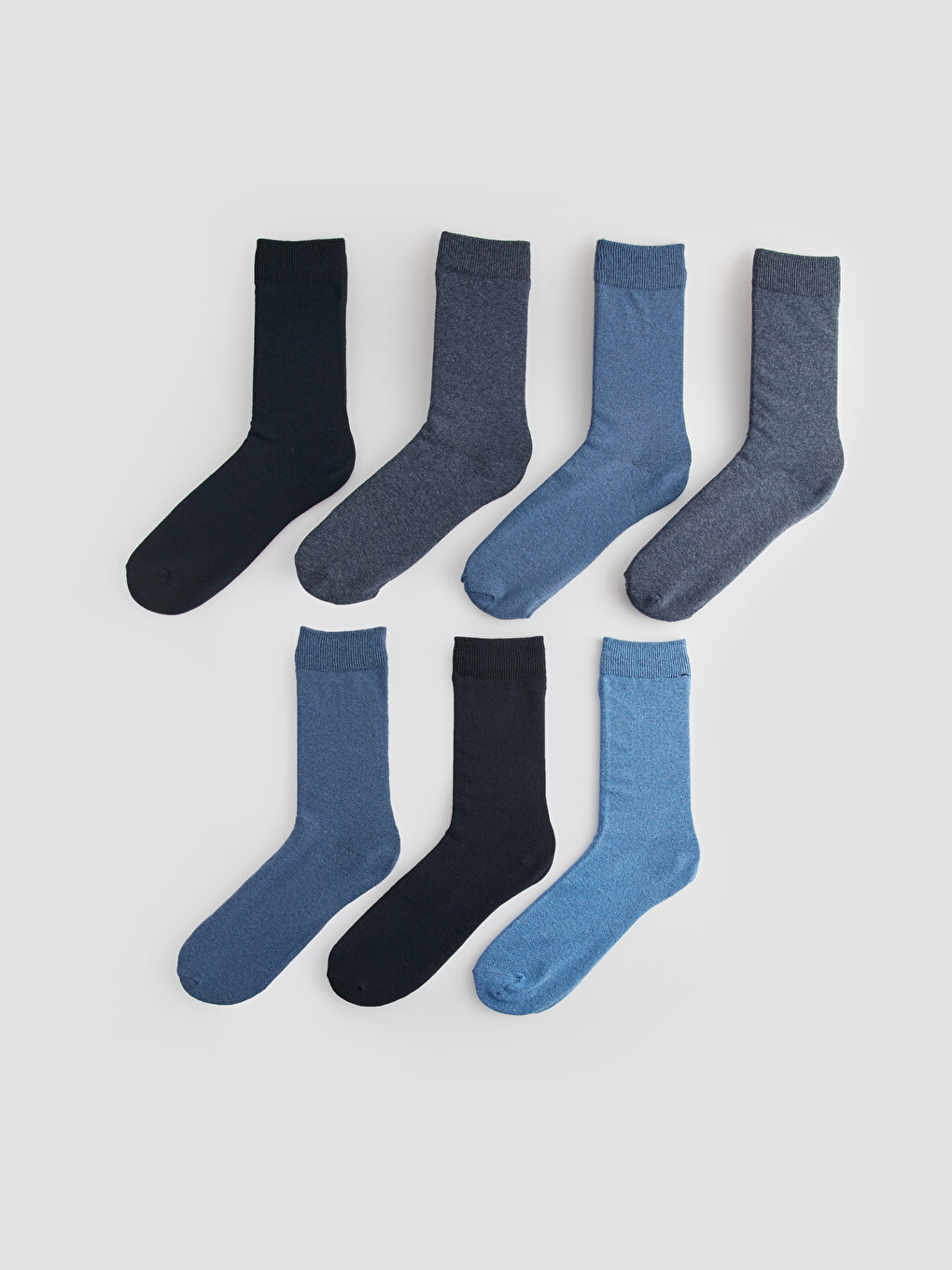 Мужские носки, 7 шт. LCW ACCESSORIES, темно-синий полосатые мужские носки 3 шт в упаковке lcw accessories