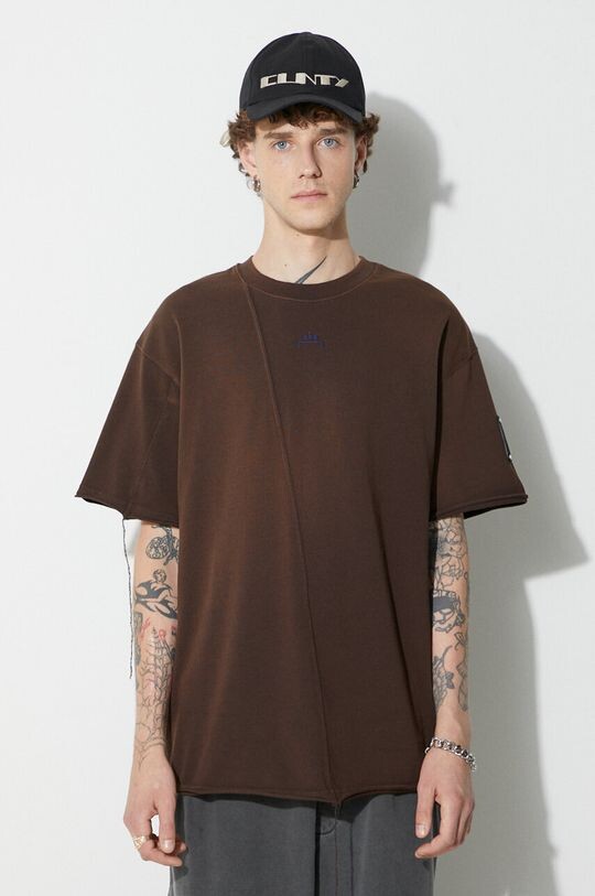 

SHIRAGA T-SHIRT хлопковая футболка A-COLD-WALL*, коричневый