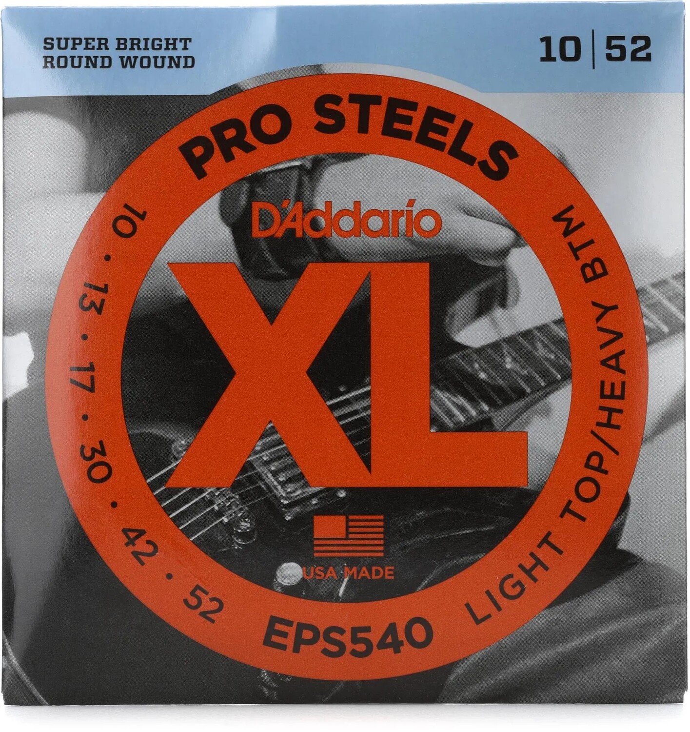

Струны для электрогитары D'Addario EPS540 XL ProSteels — .010-.052 Светлый верх/Тяжелый низ