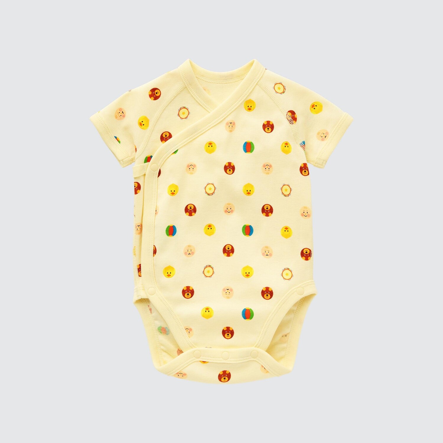 

Боди UNIQLO Picture Book Collection Tupera с короткими рукавами, желтый