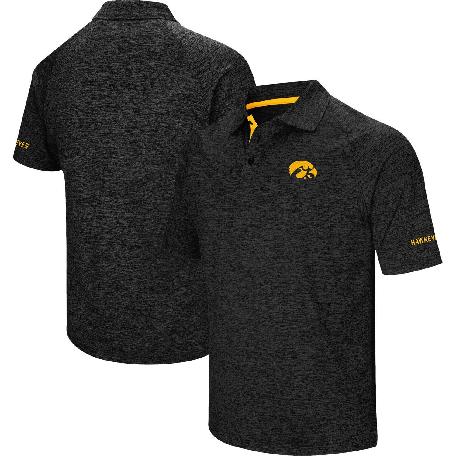 

Мужская черная рубашка-поло Iowa Hawkeyes Down Swim Colosseum, Черный