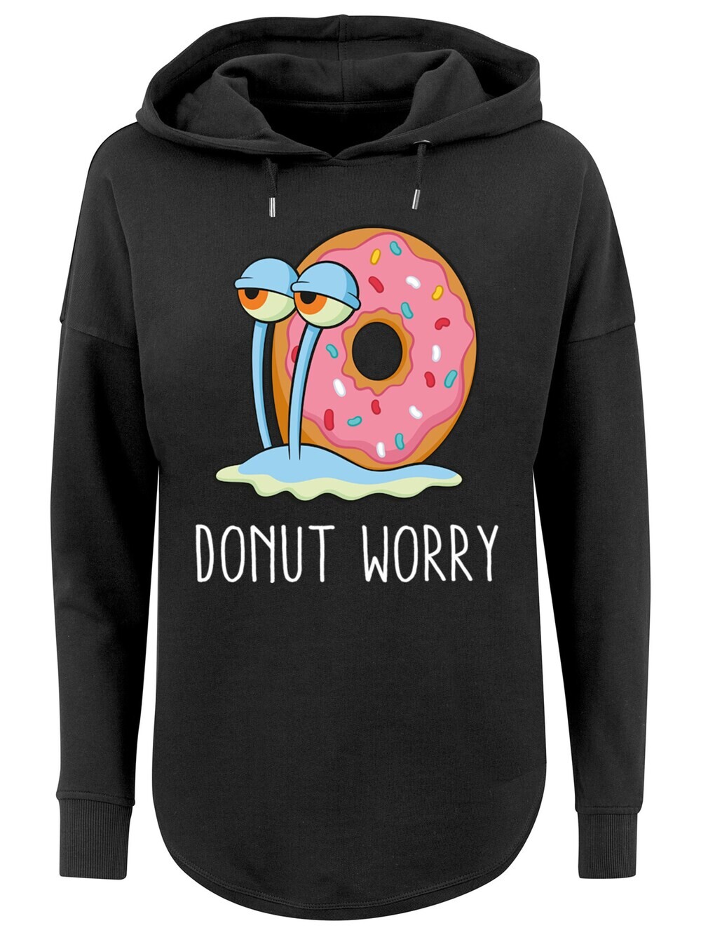 

Толстовка F4Nt4Stic Spongebob Schwammkopf Donut Worry Garry, черный