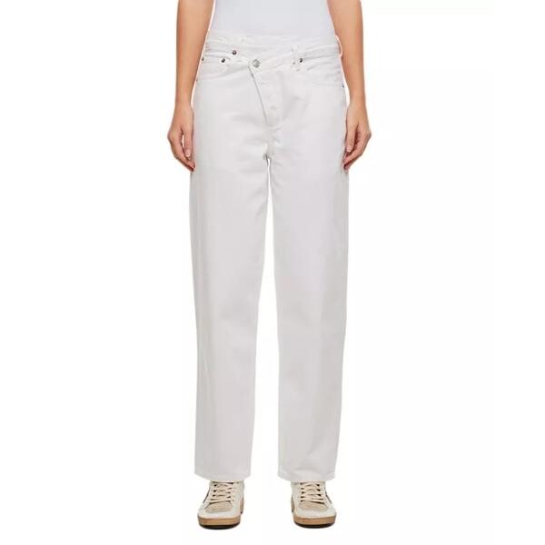

Джинсы criss cross regular denim pants Agolde, белый