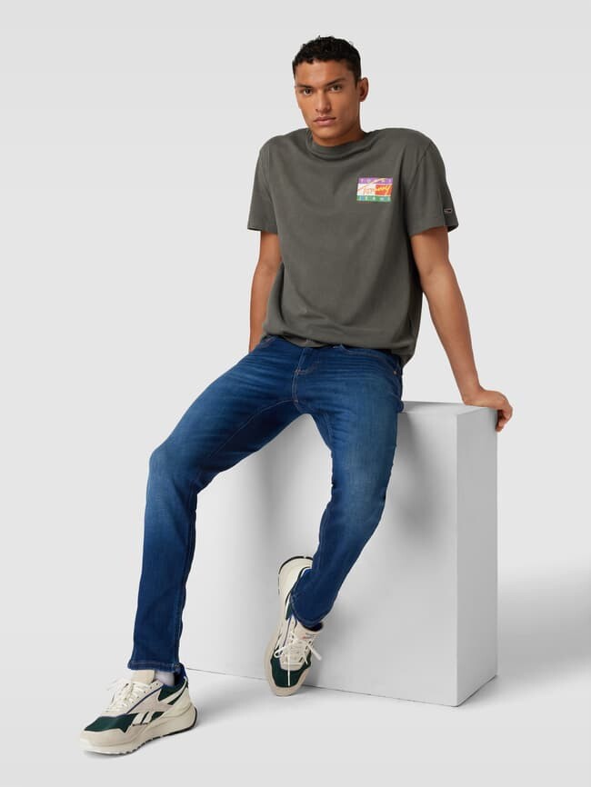 

Джинсы узкого кроя с пятью карманами, модель AUSTIN Tommy Jeans, темно-синий