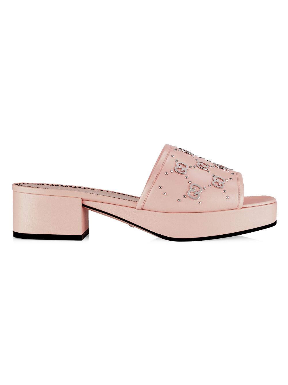 

Кожаные мюли на платформе Janaya Gucci, розовый
