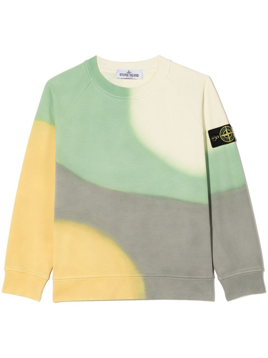 

Stone Island Junior топ в стиле колор-блок с длинными рукавами, желтый