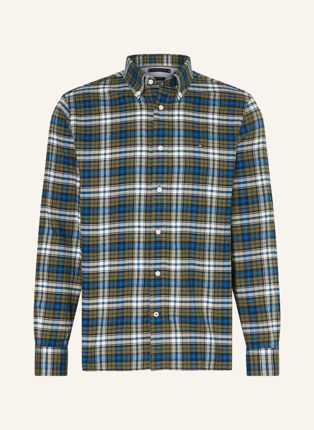 

Рубашка TOMMY HILFIGER Regular Fit, оливковый